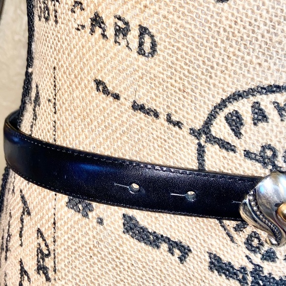 VTG / Retired Brighton Mixed Tone Heart Leather Belt - Picture 6 of 6